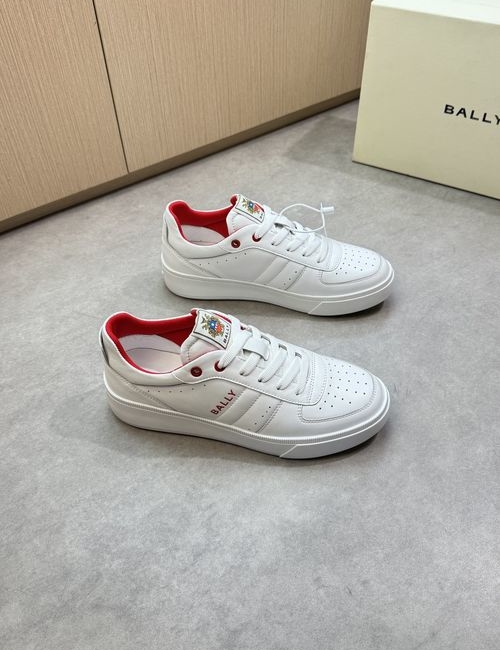Bally Napa Leather Casual Sneakers With Logo