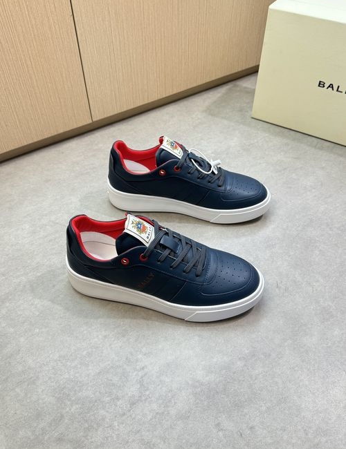 Bally Napa Leather Casual Sneakers With Logo