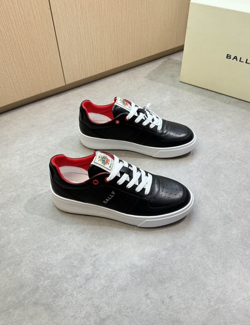 Bally Napa Leather Casual Sneakers With Logo