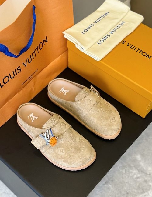 Louis Vuitton LV Birken-style Slippers With Logo Hardware