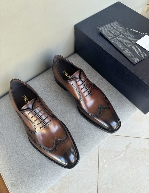 Prada Cowhide Sneakers With Genuine Leather Sole