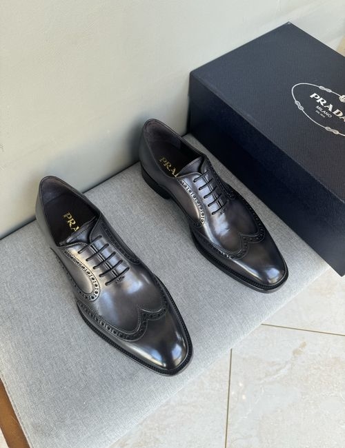 Prada Cowhide Sneakers With Genuine Leather Sole