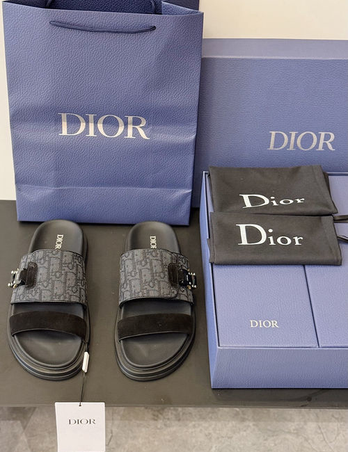 Christian Dior CD Aqua Sandals CD Diamond Pattern Upper