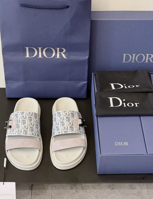 Christian Dior CD Aqua Sandals CD Diamond Pattern Upper