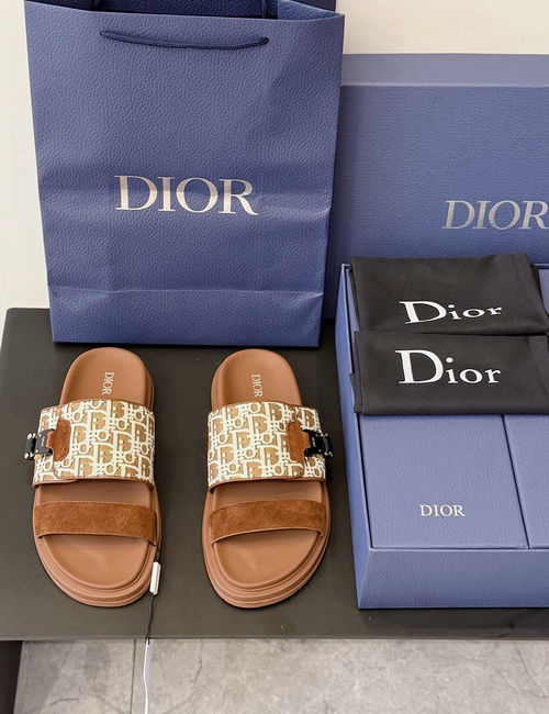 Christian Dior CD Aqua Sandals CD Diamond Pattern Upper