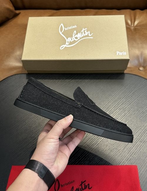 Christian Louboutin Leather Sole Casual Sneakers