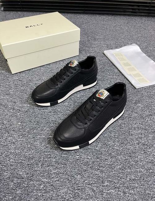 Bally Suede Leather Casual Sneakers With Wear-resistant Sole