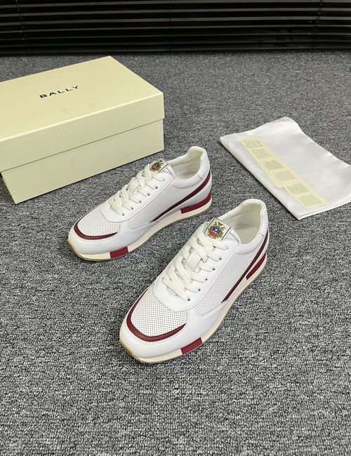 Bally Suede Leather Casual Sneakers With Wear-resistant Sole