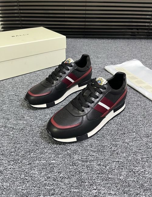 Bally Suede Leather Casual Sneakers With Wear-resistant Sole