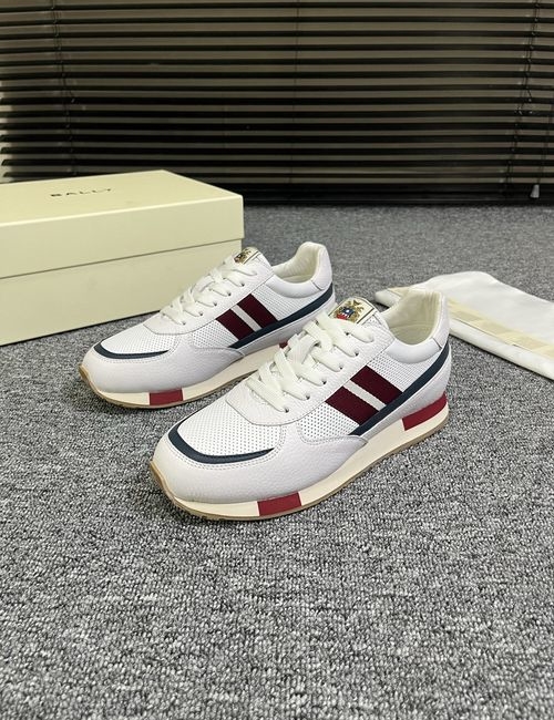 Bally Suede Leather Casual Sneakers With Wear-resistant Sole