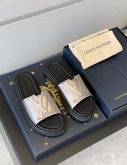 Louis Vuitton LV Waterfront Monogram Canvas Waterproof Slides