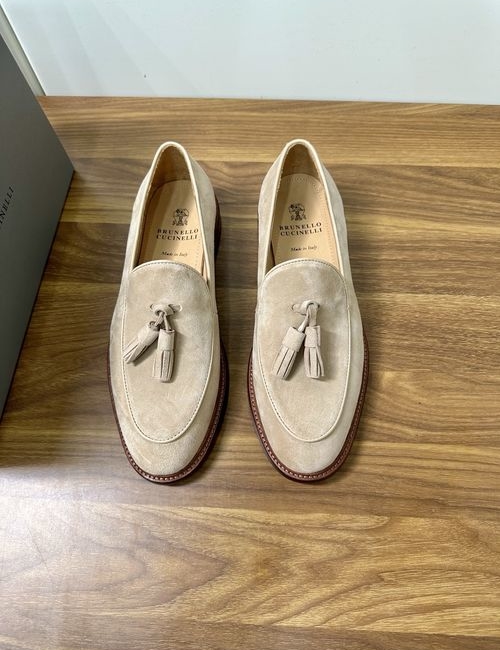 Brunello Cucinelli BC Suede Leather Penny Loafers