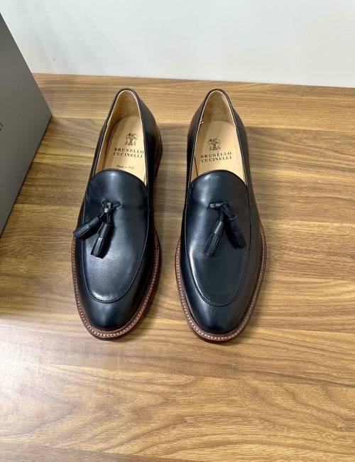 Brunello Cucinelli BC Suede Leather Penny Loafers