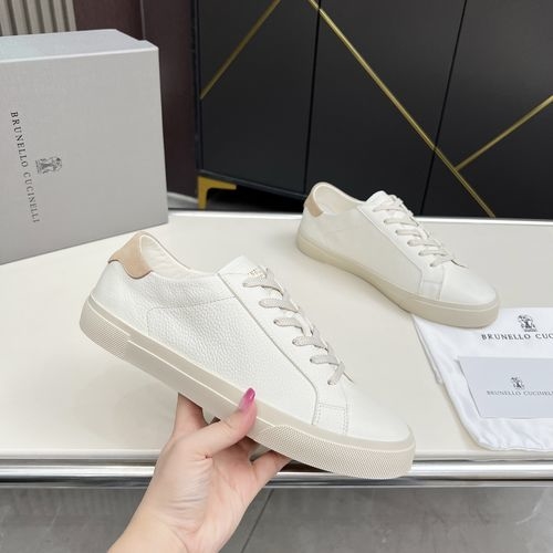 Brunello Cucinelli BC Suede Leather Low-top Casual Sneakers