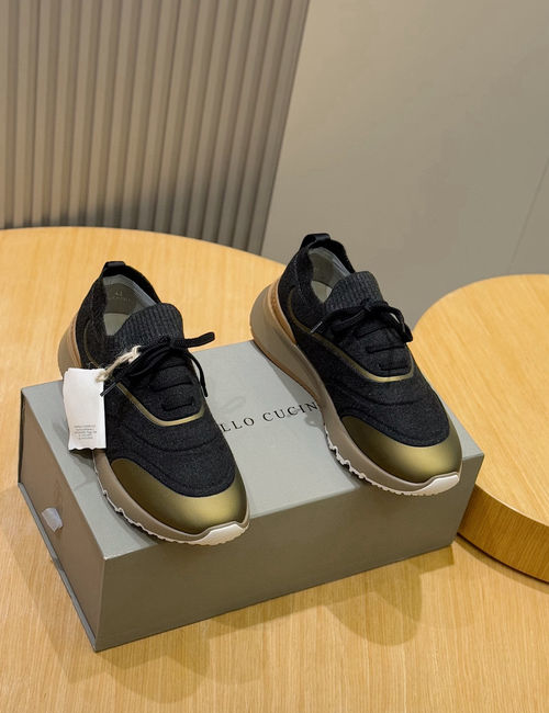 Brunello Cucinelli BC Knit Sneakers With PU Sole