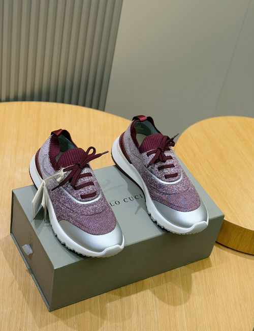 Brunello Cucinelli BC Knit Sneakers With PU Sole