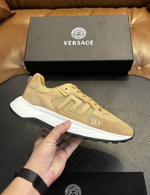 Versace Leather Casual Sneakers