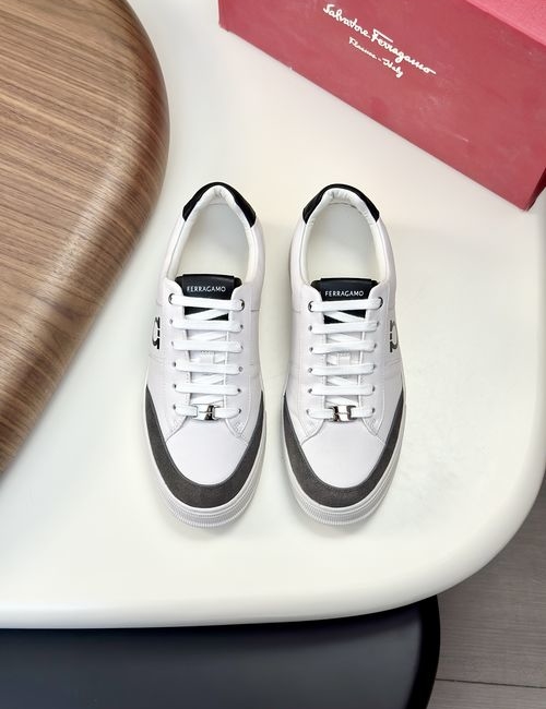 Ferragamo Driving Loafers With Slip-On Design And Box