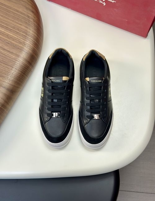 Ferragamo Driving Loafers With Slip-On Design And Box
