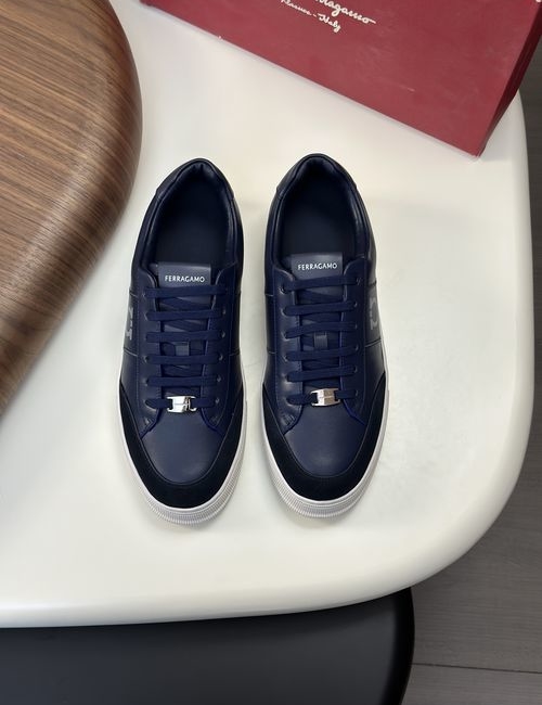 Ferragamo Driving Loafers With Slip-On Design And Box
