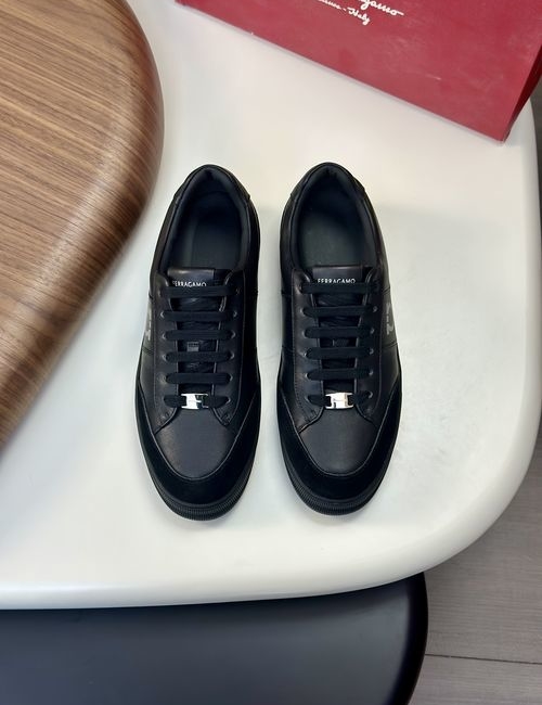 Ferragamo Driving Loafers With Slip-On Design And Box
