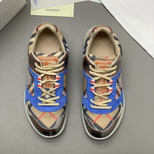 Burberry Low-top Casual Suede Plaid Sneakers