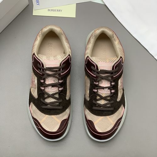 Burberry Low-top Casual Suede Plaid Sneakers