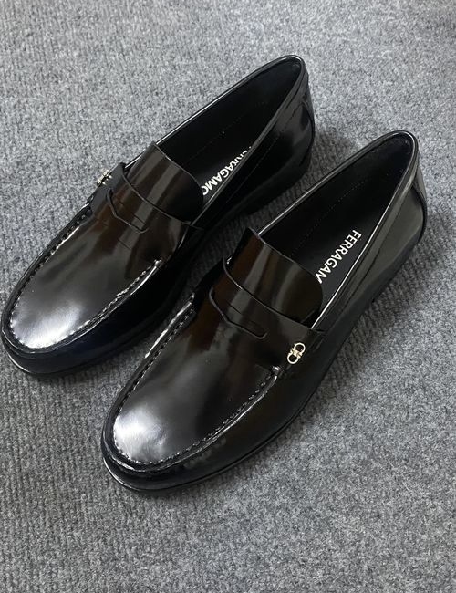 Ferragamo Formal Leather Shoes Leather Sole