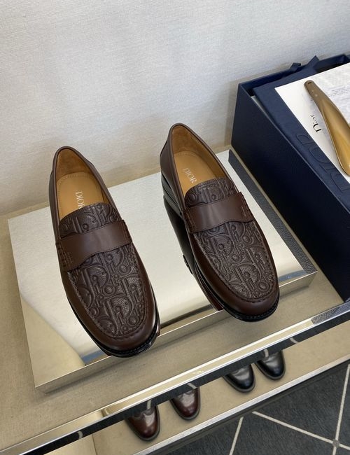 Christian Dior CD Leather Sole Dress Loafers