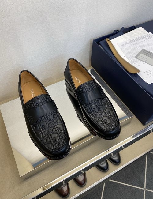 Christian Dior CD Leather Sole Formal Loafer Shoes