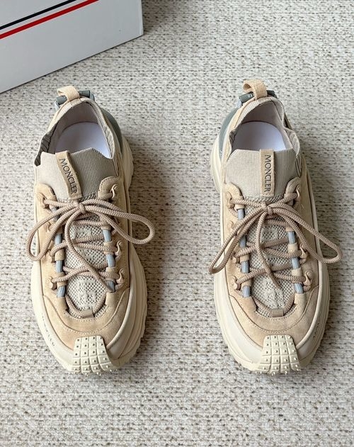 Moncler Suede Water-repellent Knit Sports Shoes