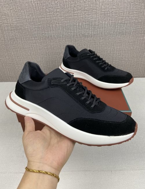 Loro Piana LP Suede Sneakers With Wind Fabric Lining