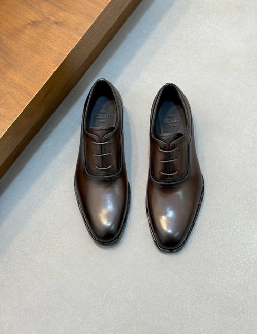 Berluti Cowhide Leather Dress Shoes