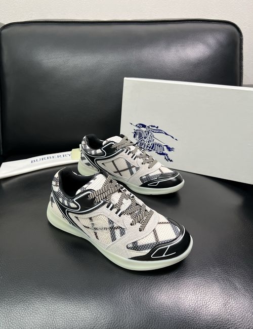 Burberry Stitched Leather Sneakers