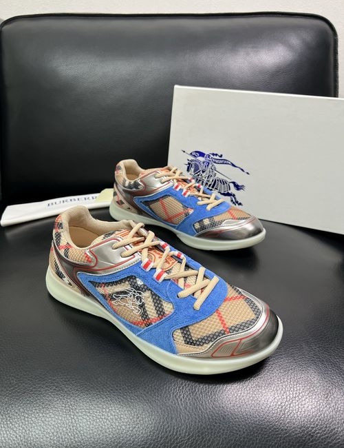 Burberry Stitched Leather Sneakers
