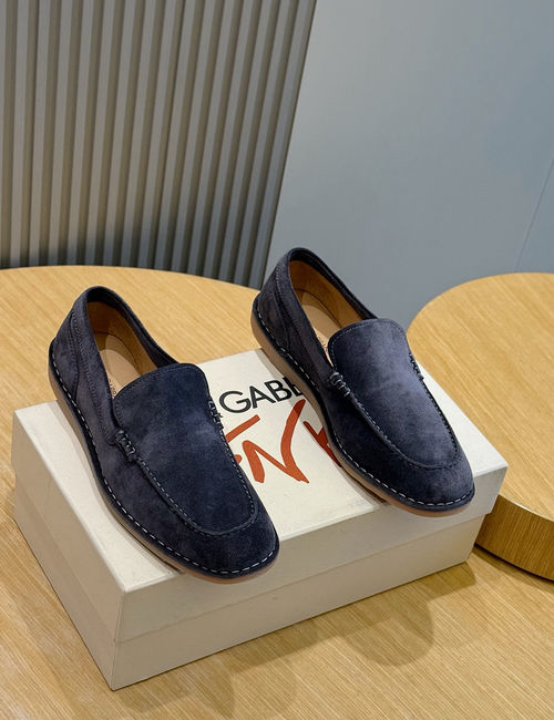 Dolce & Gabbana DG New Florio Suede Moccasins