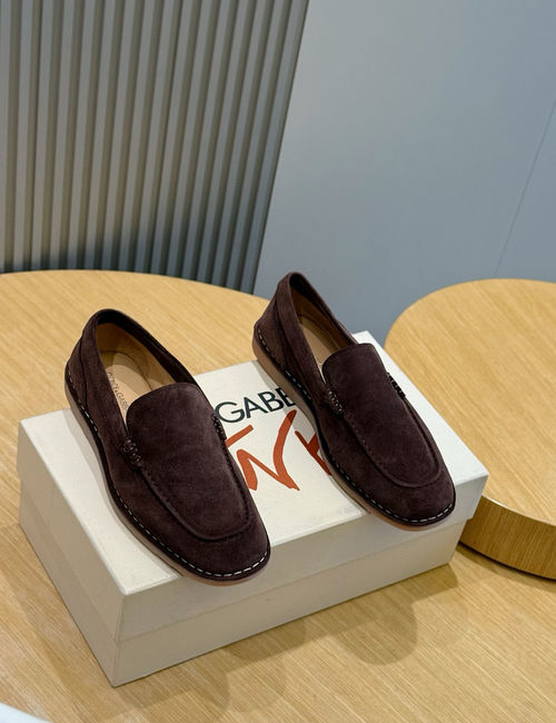 Dolce & Gabbana DG New Florio Suede Moccasins