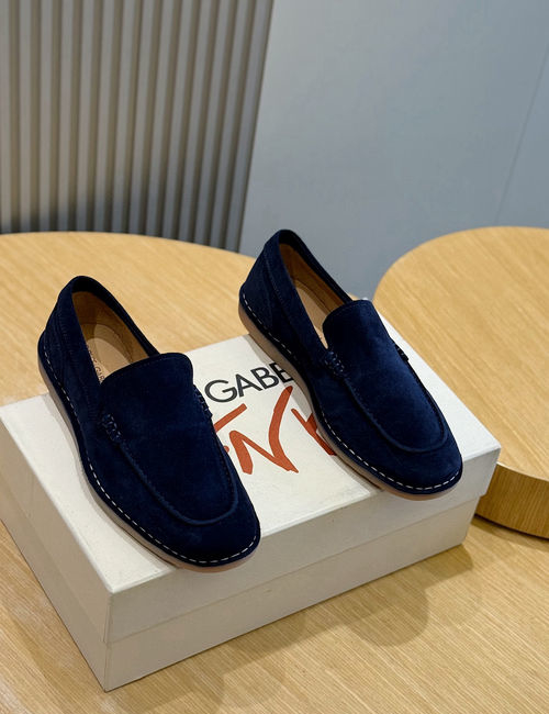Dolce & Gabbana DG New Florio Suede Moccasins