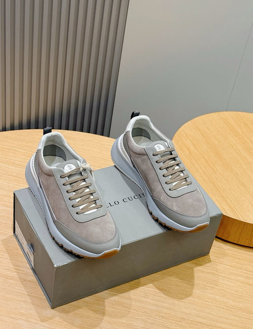 Brunello Cucinelli BC Calfskin Sneakers With Rubber Outsole