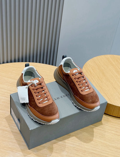 Brunello Cucinelli BC Calfskin Sneakers With Rubber Outsole