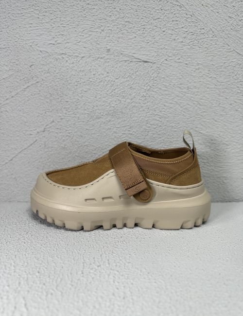 UGG Peakmod Lowcut Cowhide Casual Shoes Chestnut