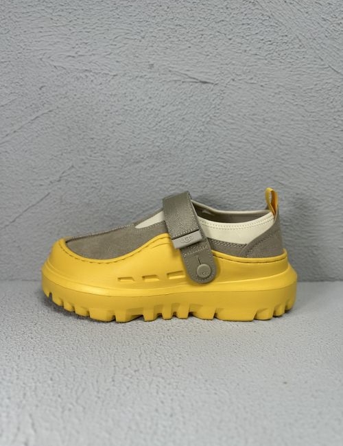 UGG Peakmod Cowhide Platform Casual Shoes Wheat