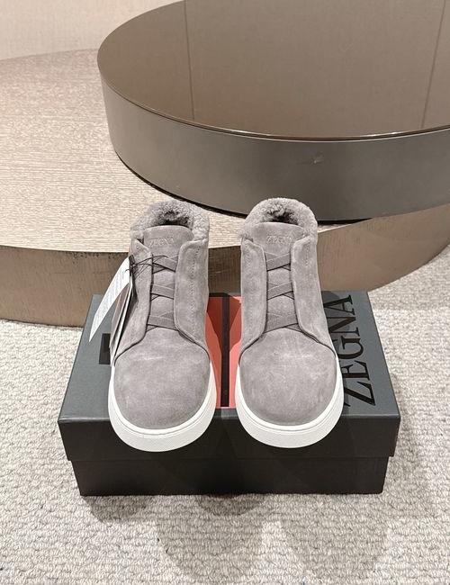Zegna Triplestitch Cowhide Wool Lining Shoes