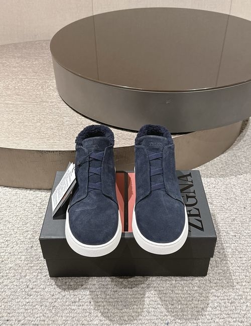 Zegna Triplestitch Cowhide Wool Lining Shoes