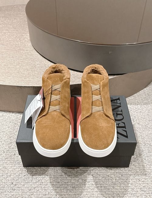 Zegna Triplestitch Cowhide Wool Lining Shoes