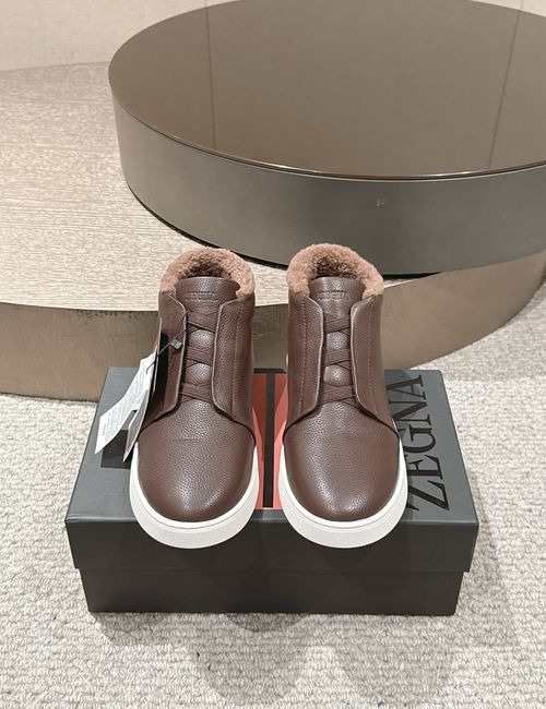 Zegna Triplestitch Cowhide Wool Lining Shoes