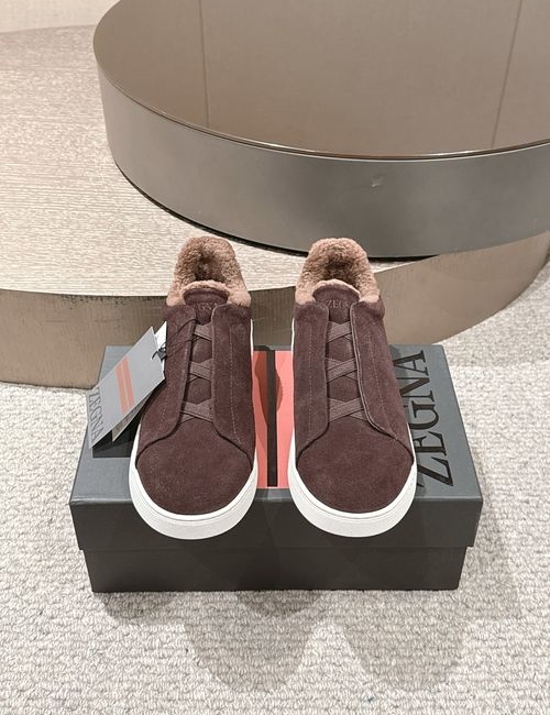 Zegna Triplestitch Cowhide Wool Lining Shoes
