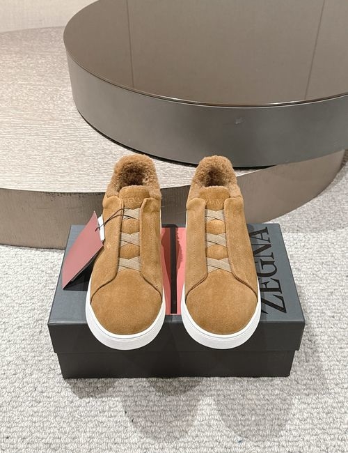 Zegna Triplestitch Cowhide Wool Lining Shoes