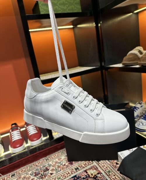 Dolce & Gabbana DG Glow In Dark Leather Casual Shoes