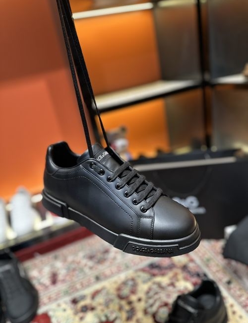 Dolce & Gabbana DG Luminous Low-top Leather Casual Sneakers